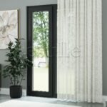 Ekru Keten Çizgi Efekli Kalın Dökümlü Düz Tül Perde | Torin - Görsel 3