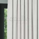 Ekru Keten Desen Efekli Dökümlü Fon Perde | Ezri