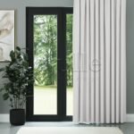 Ekru Keten Desen Efekli Dökümlü Fon Perde | Ezri - Görsel 2