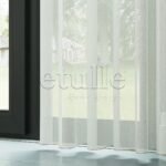 Ekru Modern Krep Dokulu Dökümlü Düz Tül Perde | Nimbus - Görsel 4