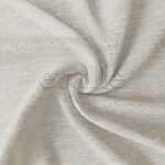 Ekru Parlak Keten Dokulu Düz Tül Perde | Aloe - Görsel 6