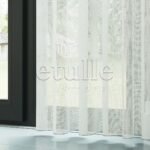 Ekru Petek Desenli Keten Düz Tül Perde | Leona - Görsel 4