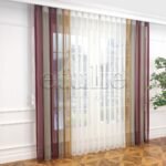 Fables - Çizgili Dikey Tül Perde - Görsel 11