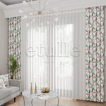 Flamingo Garden  - Baskılı Dikey Tül Perde - Görsel 2