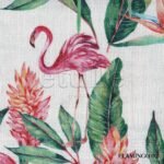 Flamingo Garden  - Baskılı Dikey Tül Perde - Görsel 8
