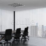 Gri Çizgili PVC Dikey Perde - Görsel 2