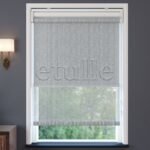 Gri Desenli Çiftli Stor Perde | Floris - Görsel 2