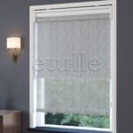 Gri Desenli Çiftli Stor Perde | Floris - Görsel 3