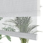 Gri Desenli Çiftli Stor Perde | Liliana