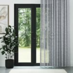 Gri Keten Çizgi Efekli Kalın Dökümlü Düz Tül Perde | Torin - Görsel 2