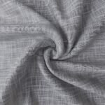 Gri Keten Çizgi Efekli Kalın Dökümlü Düz Tül Perde | Torin - Görsel 6