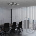 Gri Oval Düz PVC Dikey Perde - Görsel 2