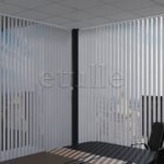 Gri Oval Düz PVC Dikey Perde - Görsel 3