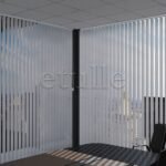 Gri Perfore PVC Dikey Perde - Görsel 3
