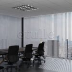 Gri Şeffaf Çizgili PVC Dikey Perde - Görsel 2