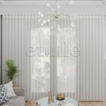 Isolate - Jakarlı Dikey Tül Perde - Görsel 3