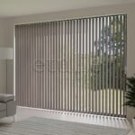 Kahverengi Blackout Kumaş Dikey Perde | Seraphina - Görsel 3