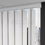 Kahverengi - Gri Çizgili PVC Dikey Perde - Görsel 5
