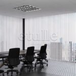 Kahverengi - Pembe Çizgili PVC Dikey Perde - Görsel 2