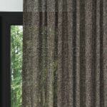 Kahverengi Şönil Efekli File Kalın Düz Tül Perde | Ezri