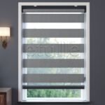 Gri Blackout Zebra Perde | Kanbina - Görsel 2