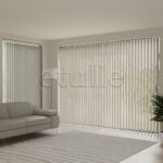 Koyu Krem Blackout Kumaş Dikey Perde | Seraphina - Görsel 2