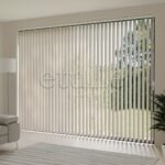 Koyu Krem Blackout Kumaş Dikey Perde | Seraphina - Görsel 3