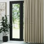 Koyu Krem Hasır Keten Karartma Fon Perde | Bonita - Görsel 3