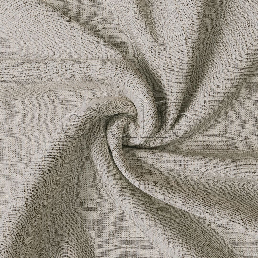 Koyu Krem Keten Desen Efekli Dökümlü Fon Perde | Ezri - Görsel 5