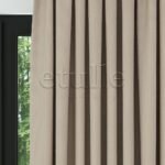 Koyu Krem Modern Balık Sırtı Desenli Fon Perde | Cirrus