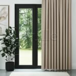 Koyu Krem Modern Balık Sırtı Desenli Fon Perde | Cirrus - Görsel 2