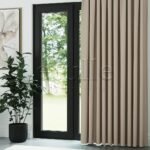 Koyu Krem Modern Balık Sırtı Desenli Fon Perde | Cirrus - Görsel 3