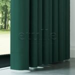 Koyu Yeşil Modern Balık Sırtı Desenli Fon Perde | Cirrus - Görsel 4