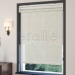 Krem Düz Çiftli stor Perde | Nevis - Görsel 3