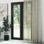 Krem File Zemin Kalın Keten Efekli Düz Tül Perde | Minos - Görsel 3