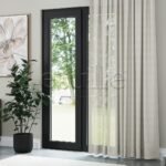 Krem İpek Krep Buzlu Sık Dokuma Zemin Düz Sade Tül Perde | Onetti - Görsel 3