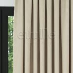 Krem Modern Balık Sırtı Desenli Fon Perde | Cirrus