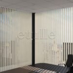 Krem Oval Perfore PVC Dikey Perde - Görsel 3