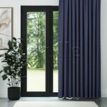 Lacivert Mat Fitilli Kadife Fon Perde | Elvey - Görsel 2