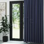 Lacivert Mat Fitilli Kadife Fon Perde | Elvey - Görsel 3