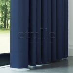 Lacivert Modern Balık Sırtı Desenli Fon Perde | Cirrus - Görsel 4