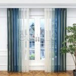 Lafe - Çizgili Dikey Tül Perde - Görsel 2