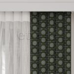 Majorelle - Baskılı Dikey Tül Perde - Görsel 6