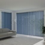 Mavi Blackout Kumaş Dikey Perde | Seraphina - Görsel 2