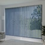 Mavi Blackout Kumaş Dikey Perde | Seraphina - Görsel 3