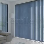 Mavi Blackout Kumaş Dikey Perde | Seraphina - Görsel 4