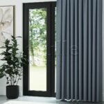 Mavi Mat Fitilli Kadife Fon Perde | Elvey - Görsel 3