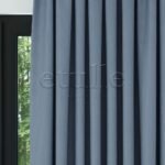 Mavi Modern Balık Sırtı Desenli Fon Perde | Cirrus