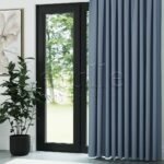 Mavi Modern Balık Sırtı Desenli Fon Perde | Cirrus - Görsel 3