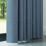 Mavi Modern Balık Sırtı Desenli Fon Perde | Cirrus - Görsel 4